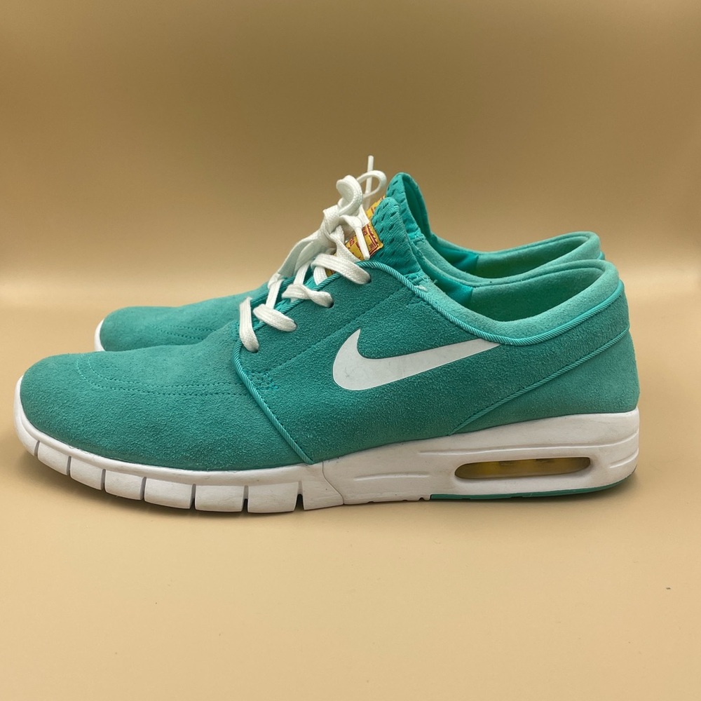 Nike SB Stefan Janoski Max Leather Hyper Jade Size 11 Mens Skate Shoes
